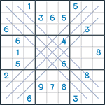 Bold X Sudoku #10