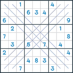 Bold X Sudoku #34