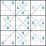 Snowflake Sudoku #54