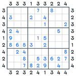 Skyscrapers Sudoku #1