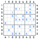 Skyscrapers Sudoku #6