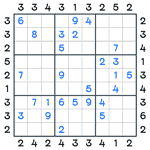 Skyscrapers Sudoku #8