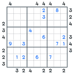 Skyscrapers Sudoku #16
