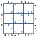 Skyscrapers Sudoku #19