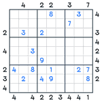 Skyscrapers Sudoku #20