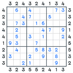 Skyscrapers Sudoku #25