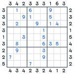 Skyscrapers Sudoku #28