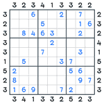 Skyscrapers Sudoku #30