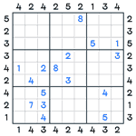 Skyscrapers Sudoku #31