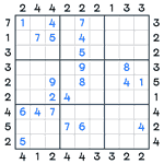 Skyscrapers Sudoku #34