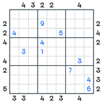 Skyscrapers Sudoku #40