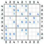 Skyscrapers Sudoku #43