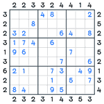 Skyscrapers Sudoku #44
