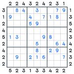 Skyscrapers Sudoku #47