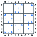 Skyscrapers Sudoku #49