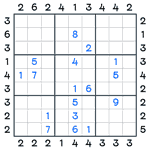 Skyscrapers Sudoku #53