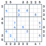 Skyscrapers Sudoku #59
