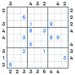 Skyscrapers Sudoku #60