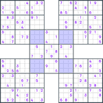 Samurai Sudoku #55