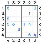 Skyscrapers Sudoku #65