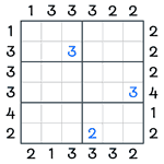 Skyscrapers Sudoku #70