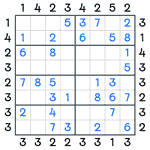 Skyscrapers Sudoku #81