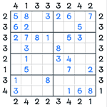Skyscrapers Sudoku #84