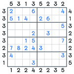 Skyscrapers Sudoku #86