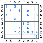 Skyscrapers Sudoku #90