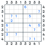 Skyscrapers Sudoku #92