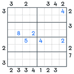 Skyscrapers Sudoku #99