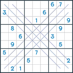 Bold X Sudoku #74