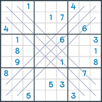 Bold X Sudoku #76