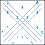 Bold X Sudoku #77