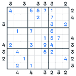 Skyscrapers Sudoku #111