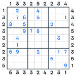 Skyscrapers Sudoku #112