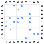 Skyscrapers Sudoku #115