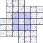 Windmill Sudoku #54