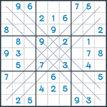 Bold X Sudoku #84