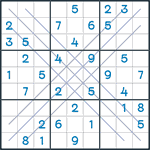 Bold X Sudoku #85