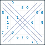 Bold X Sudoku #87