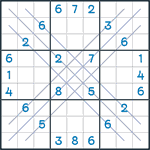 Bold X Sudoku #89