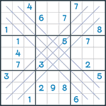 Bold X Sudoku #91