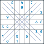 Bold X Sudoku #100