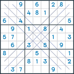 Bold X Sudoku #102