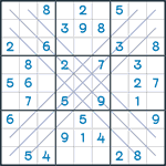 Bold X Sudoku #104