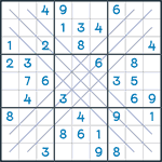 Bold X Sudoku #105