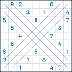 Bold X Sudoku #106