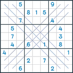 Bold X Sudoku #108