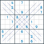 Bold X Sudoku #109